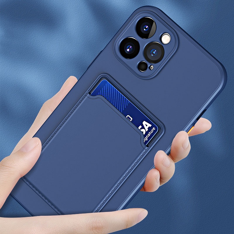 Ốp điện thoại mềm có ngăn đựng thẻ thích hợp cho Samsung Galaxy A11 A20 A30 A30S A50 A50S A10S A42 M11 M10S M42 5G