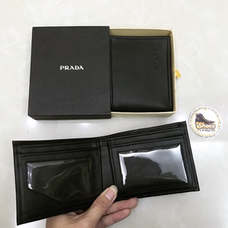 [ĐỘC QUYỀN] Ví da PRADA nam DA DÊ XỊN 100%