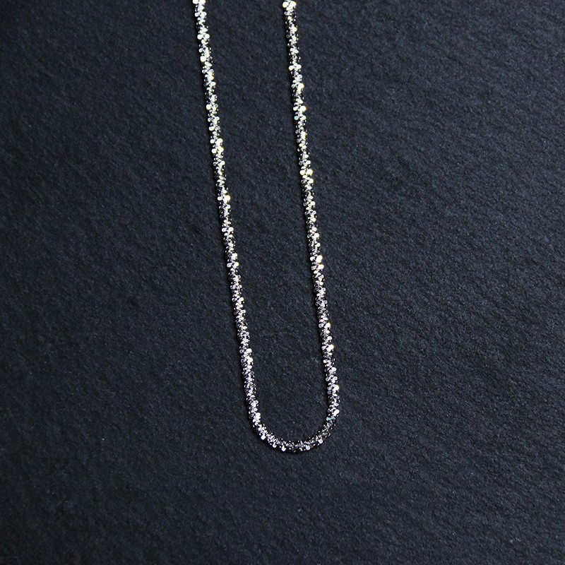 Dây chuyền chocker bạc 925 nữ sợi trơn xù lấp lánh Sparkling Choker độc đáo, xinh xẻo | HARMONY ACCESSORIES VC32