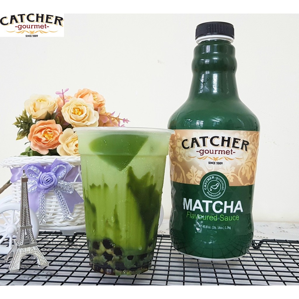 Sốt matcha hiệu catcher chai 1,3kg