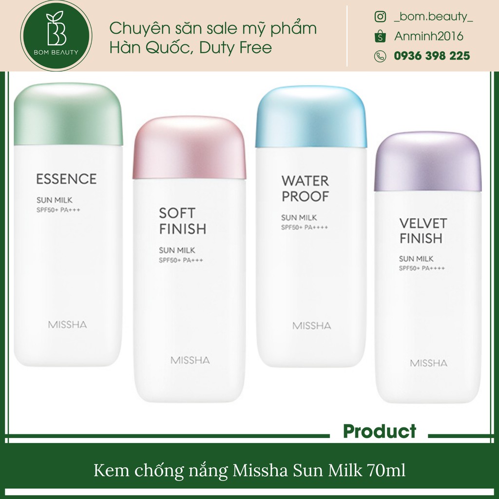 Kem chống nắng Missha 70ml