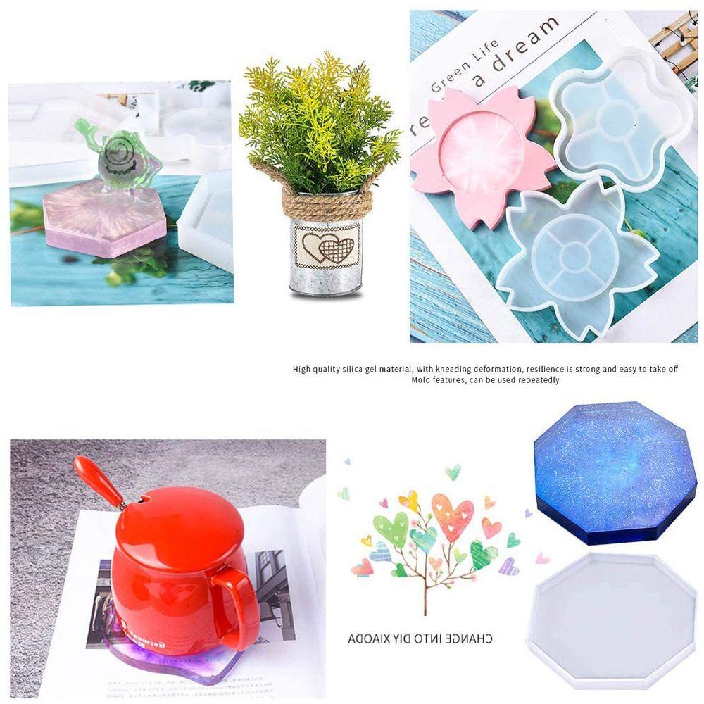 Khuôn Silicone Hình Đa Giác Làm Đồ Thủ Công|Dụng Cụ Thả Keo Dán Chuyên Dụng
