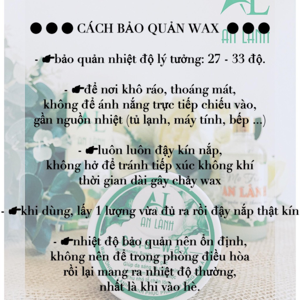 COMBOS TẨY LÔNG - WAX LÔNG AN LÀNH, MỠ TRĂN TRIỆT LÔNG - TẶNG KÈM PHỤ KIỆN WAX