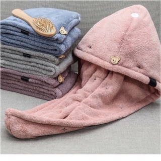 Khăn ủ tóc siêu khô cao cấp- RainyShop