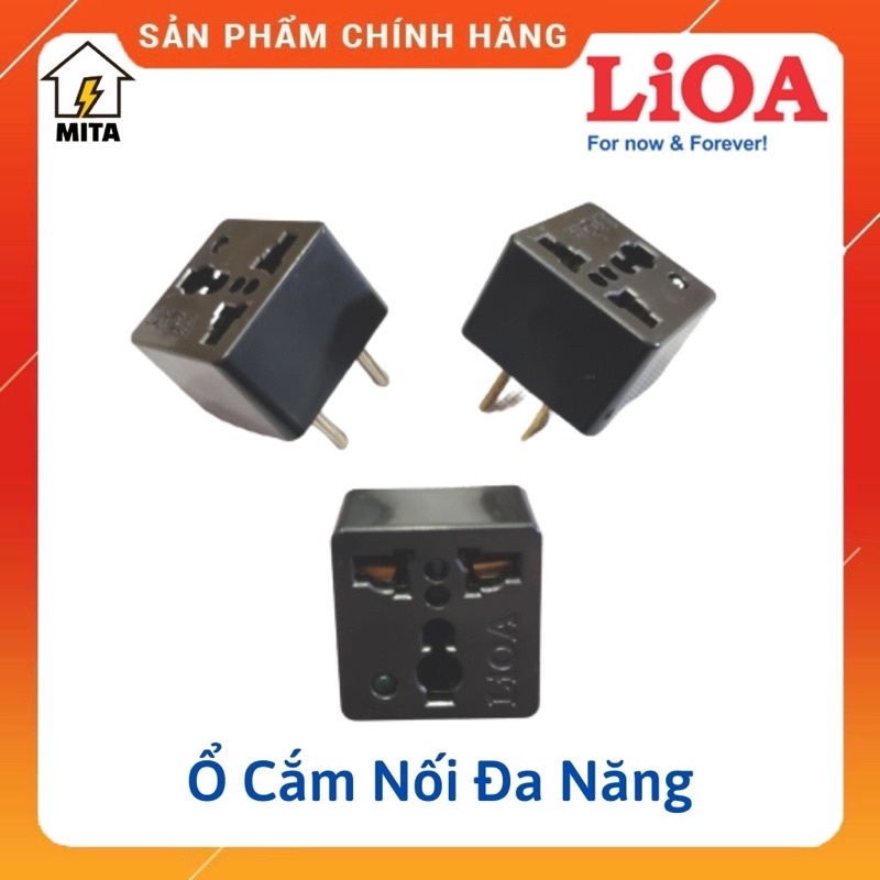 Phích cắm Lioa chuyển 3 chấu sang 2 chấu