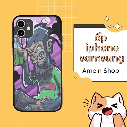 Ốp Chống Vỡ Màn Hình Ngầu Đét Khỉ Con Dân Chơi Loại Tốt Nhất cho IPHONE SAMSUNG MYS20220346