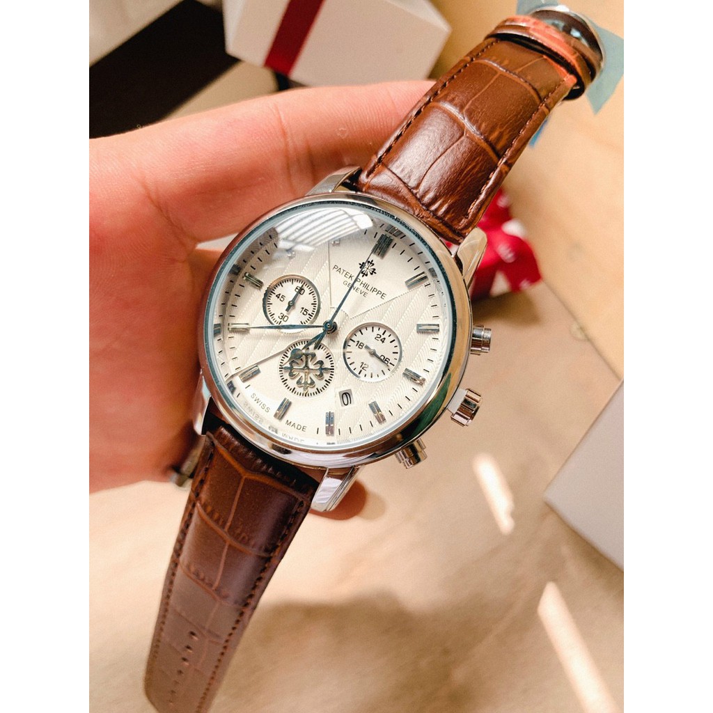 Đồng hồ Nam Patek phillippe kính chống xước, chạy full kim, bảo hành 12 tháng - Đồng hồ patek | BigBuy360 - bigbuy360.vn