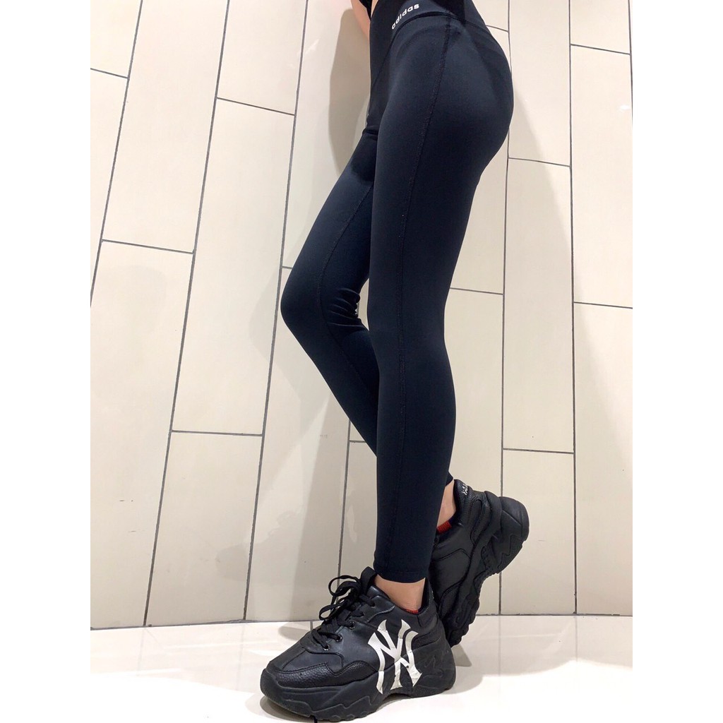 Quần tập yoga aerobic Adidas Legging cạp cao xuất Hàn cao cấp