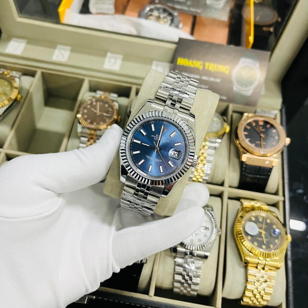 Đồng hồ Nam RolexDatejust máy nhật, Automatic ,size 40mm, Thép không rỉ đúc đặc