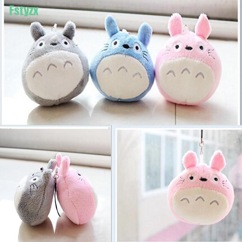 fstyzx 10CM Totoro Pendant Plush Stuffed DOLL TOY ; Decor Wedding Bouquet TOY Gift DOLL