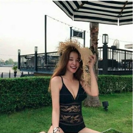 Bikini liền thân pha ren hàng Quảng Châu