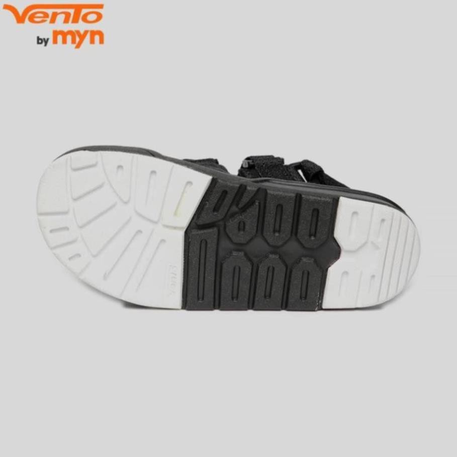 [VENTO Vietnam] Sandal Vento Nam Nữ Unisex H1001 F7 Black White Đế Bánh Mì [Đế IP cao 3cm] -cwj24 : 🌸 .