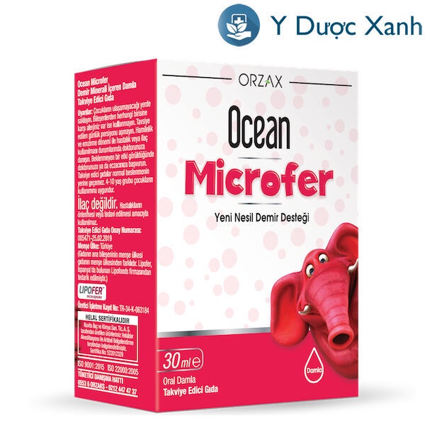 Ocean Microfer - Hỗ trợ giúp bổ sung sắt cho cơ thể,giúp cải thiện tình trạng thiếu máu