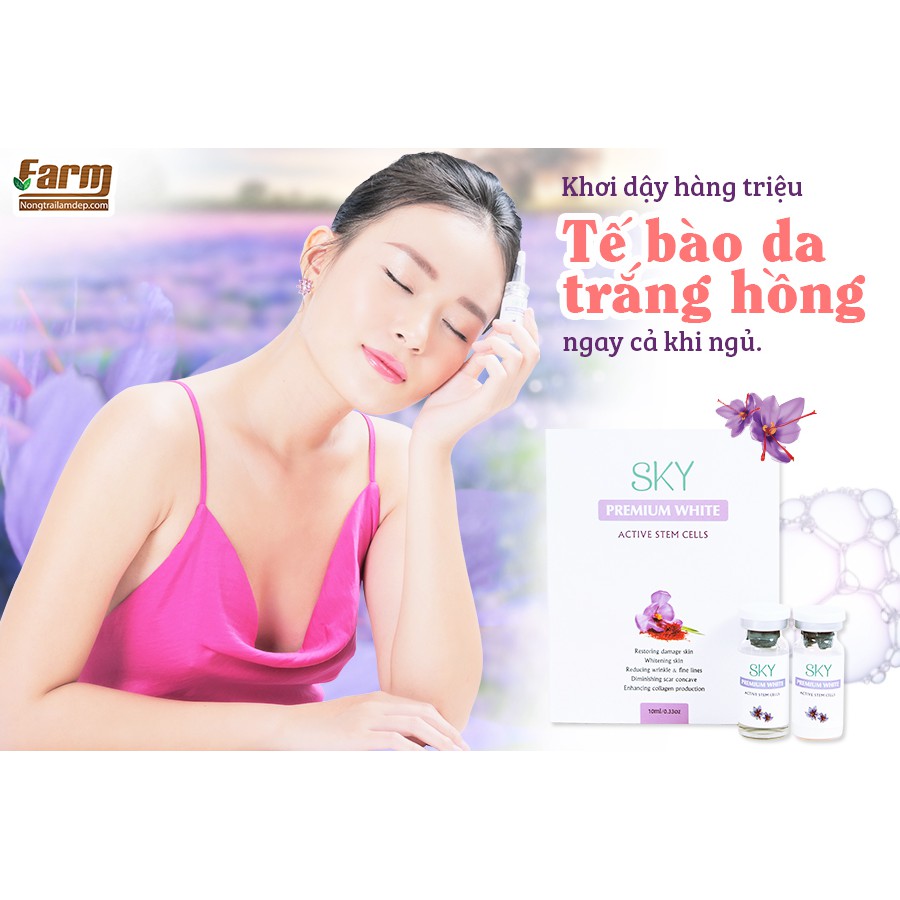 Siêu Serum Nhụy Hoa Nghệ Tây SKY + Tặng 5 Mask Farm Skin Hoặc Tẩy Tế Bào Chết Gạo | BigBuy360 - bigbuy360.vn