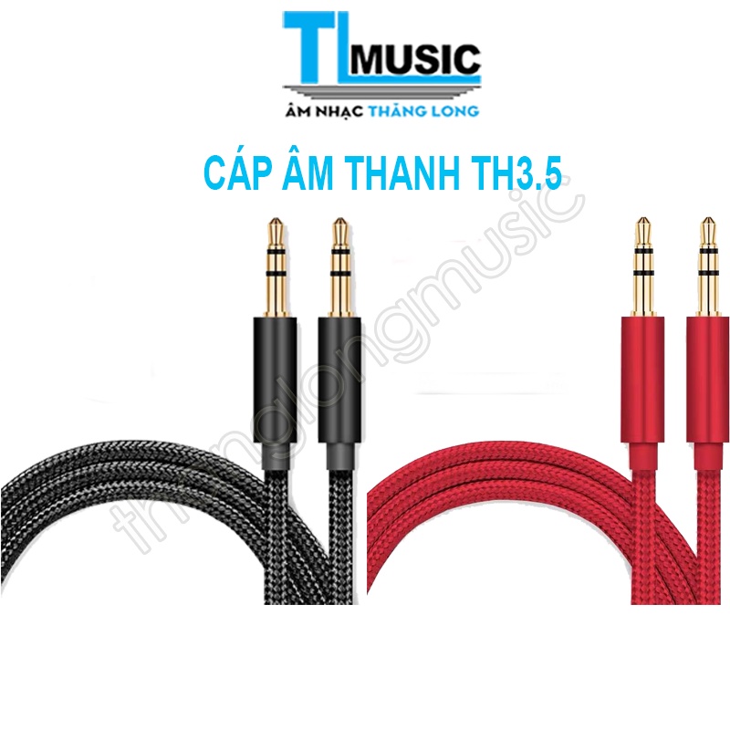 Dây cáp kết nối âm thanh 2 đầu 3.5mm Sinzero TH3.5 (Kết nối âm thanh từ điện thoại, máy tính, nhạc cụ ra loa, tai nghe)