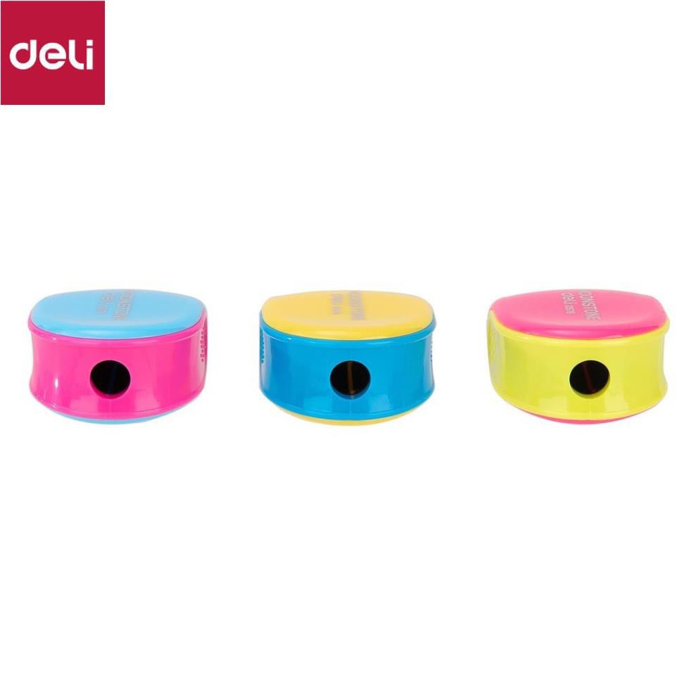 Gọt bút chì màu POP Deli - Hồng/ Vàng/ Xanh dương - 2 cái màu ngẫu nhiên - E0578 [Deli]