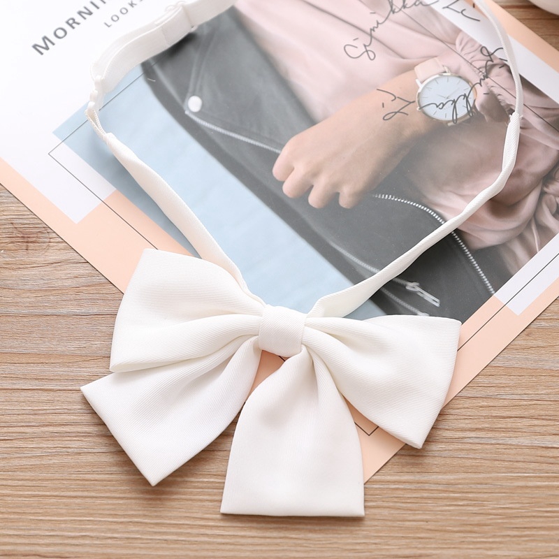 Nơ đồng phục nữ sinh Nhật Bản thời trang công sở màu đen xinh xắn cho nữ