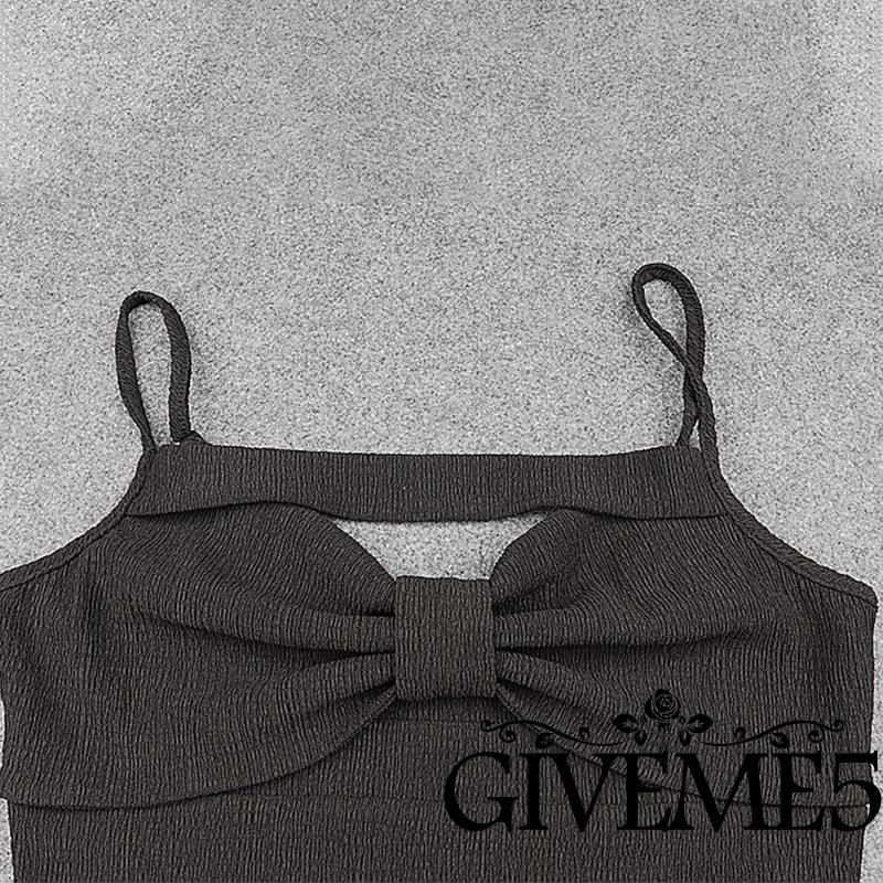 Váy hai dây ôm dáng màu trơn gợi cảm cho nữ