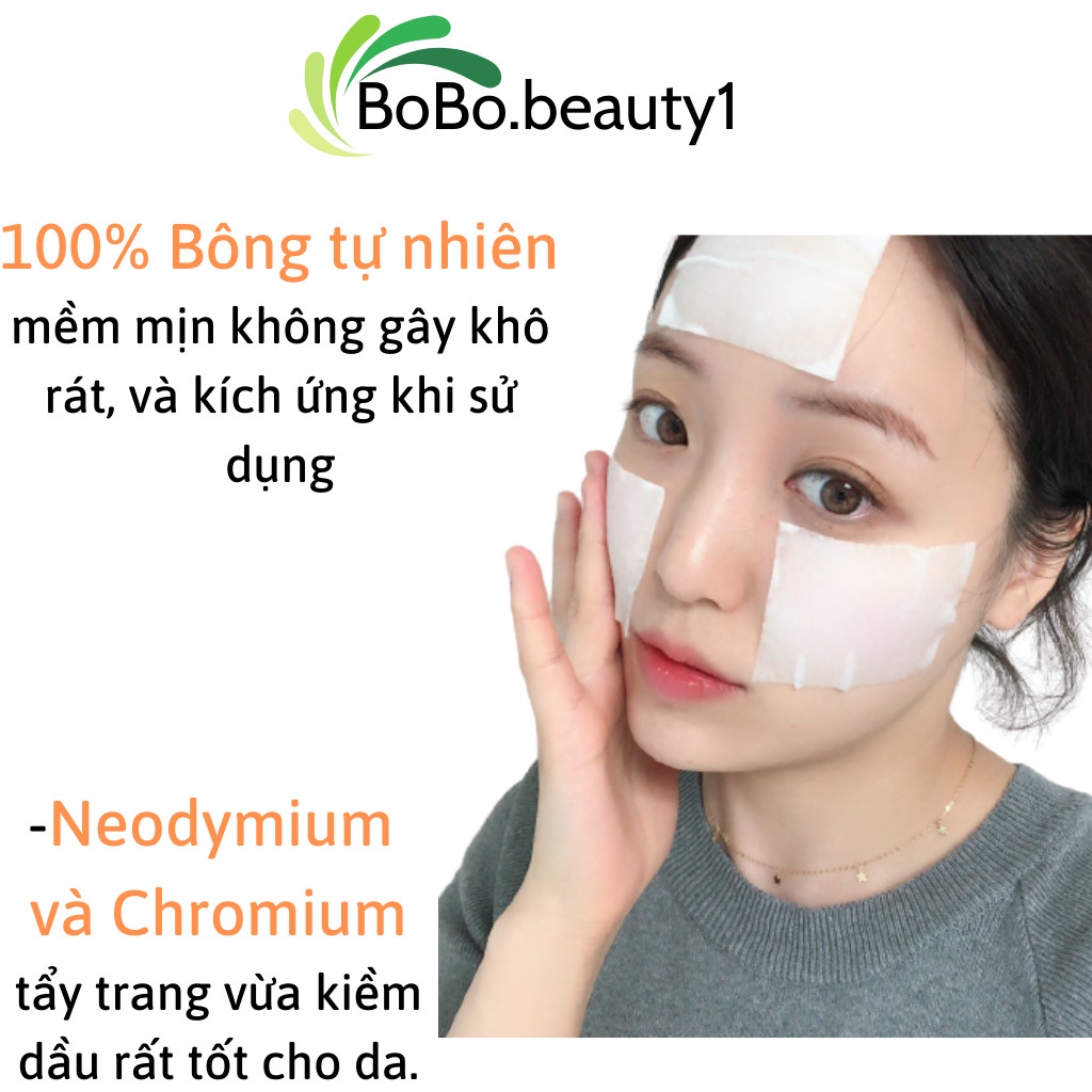 Bông tẩy trang 3 lớp Cotton Pads 222 miếng nội địa Trung