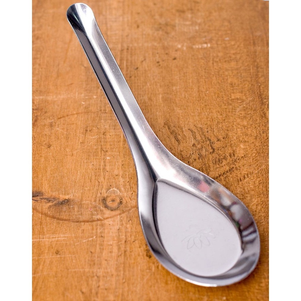 Thìa Phở Muỗng Ăn Cơm Bằng Inox Cao Cấp hoa sen