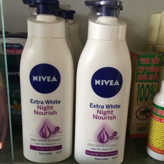 Sữa Dưỡng Thể Nivea Trắng Da Ban Đêm 400ml