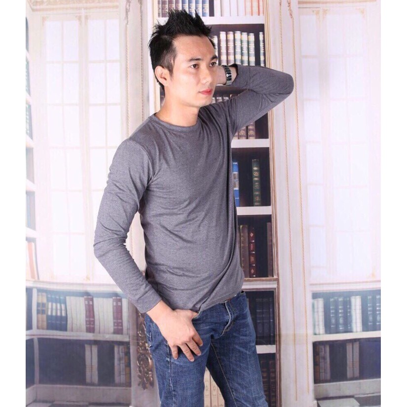 [RẺ VÔ ĐỊCH] _ Áo thun dài tay nam, Áo thun cao cấp phom 40-90kg | BigBuy360 - bigbuy360.vn