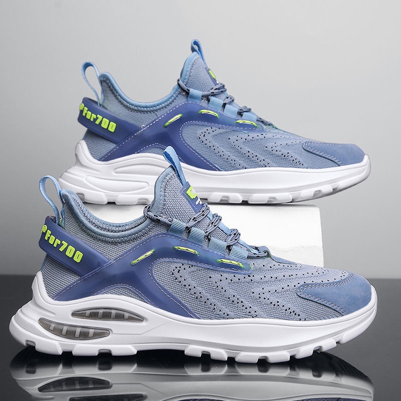 Giày Thể Thao Nam GEMI - Giày Sneaker Màu Đen - Xanh - Trắng , Đế Giày Chống Mài Mòn - G5055