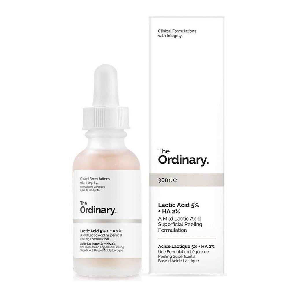 Tinh chất Sáng da mờ thâm The Ordinary Lactic Acid 10% và 5% + HA 2%