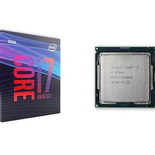 Bộ vi xử lý Intel Core i7-9700K (3.6GHz turbo up to 4.9GHz, 8 nhân 8 luồng, 12MB Cache, 95W)