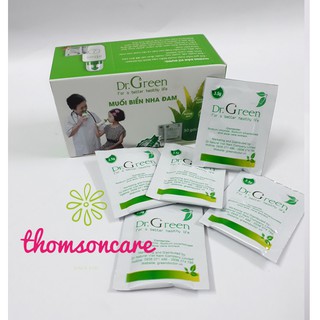 Muối rửa mũi dr green nha đam hộp 30 gói