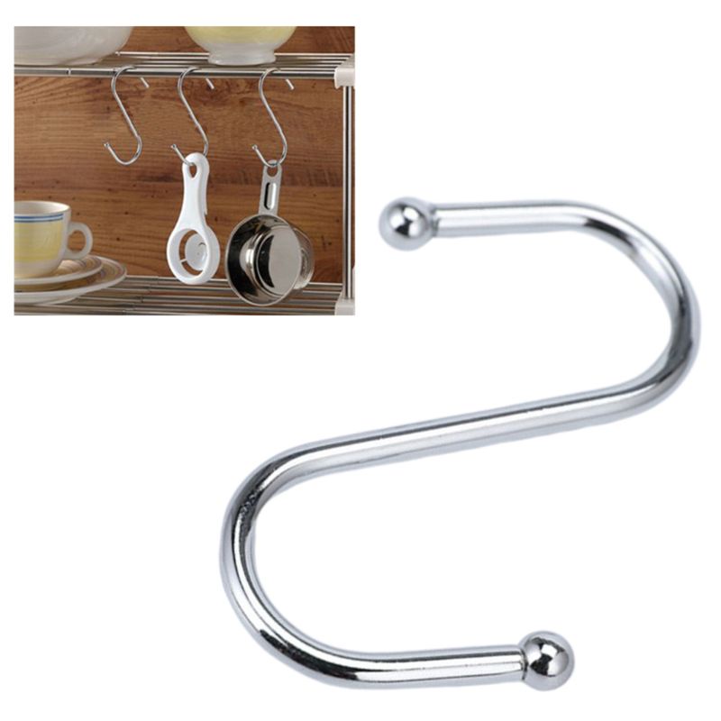 Móc Treo Đồ Hình Chữ S Bằng Thép Không Gỉ Chống Thấm Nước Tiện Dụng