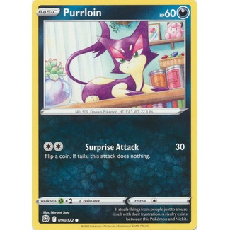 Thẻ Bài Pokemon Purrloin - 90/172 - Common