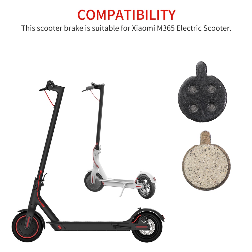 [double]Compatible for Xiaomi M365 Scooter Brake Pad Disc Brake Wearable Compatible for Mijia 1s Modified Parts Pro