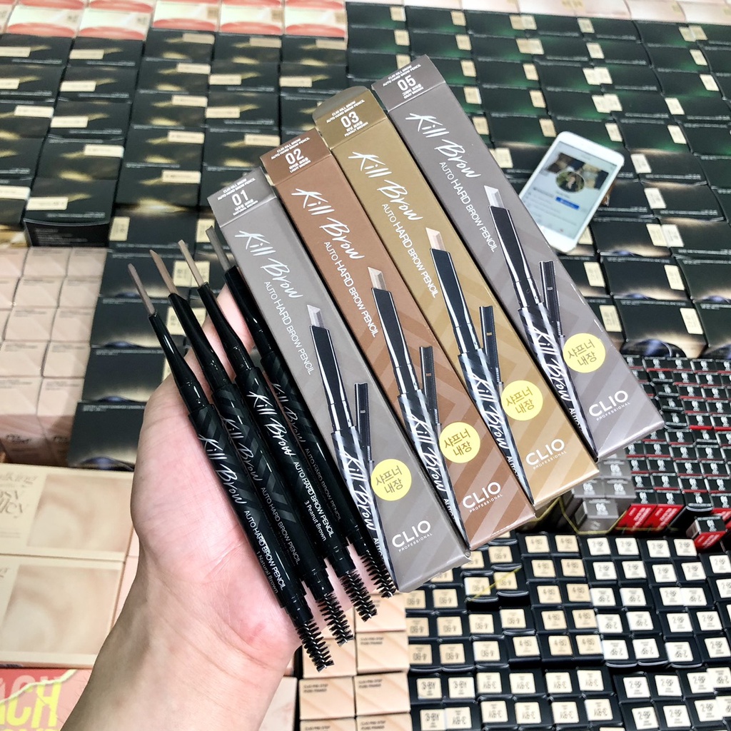 Trang Điểm Chân Mày CLIO Kill Brow Auto Hard Brow Pencil 0.31g