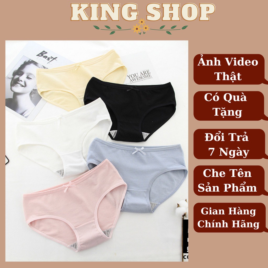 Quần Lót Nữ Cotton - Quần Chip Nữ Cao Cấp Cạp Nơ Thoáng Mát Sexy KINGSHOP LA05