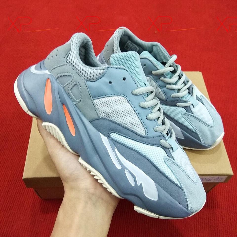[ẢNH THẬT + FREE SHIP + FULLBOX ] Giày Thể Thao Yeezy 700 V1 Inertia Xám Xanh Hàng Chất Lượng Cao