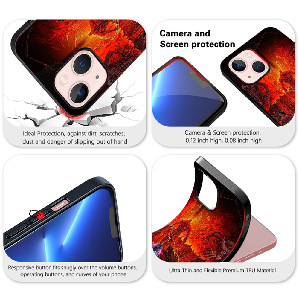 Ốp điện thoại mềm họa tiết hoạt hình Attack On Titan dành cho iPhone 13 Pro Max 11 12 7 8 Plus