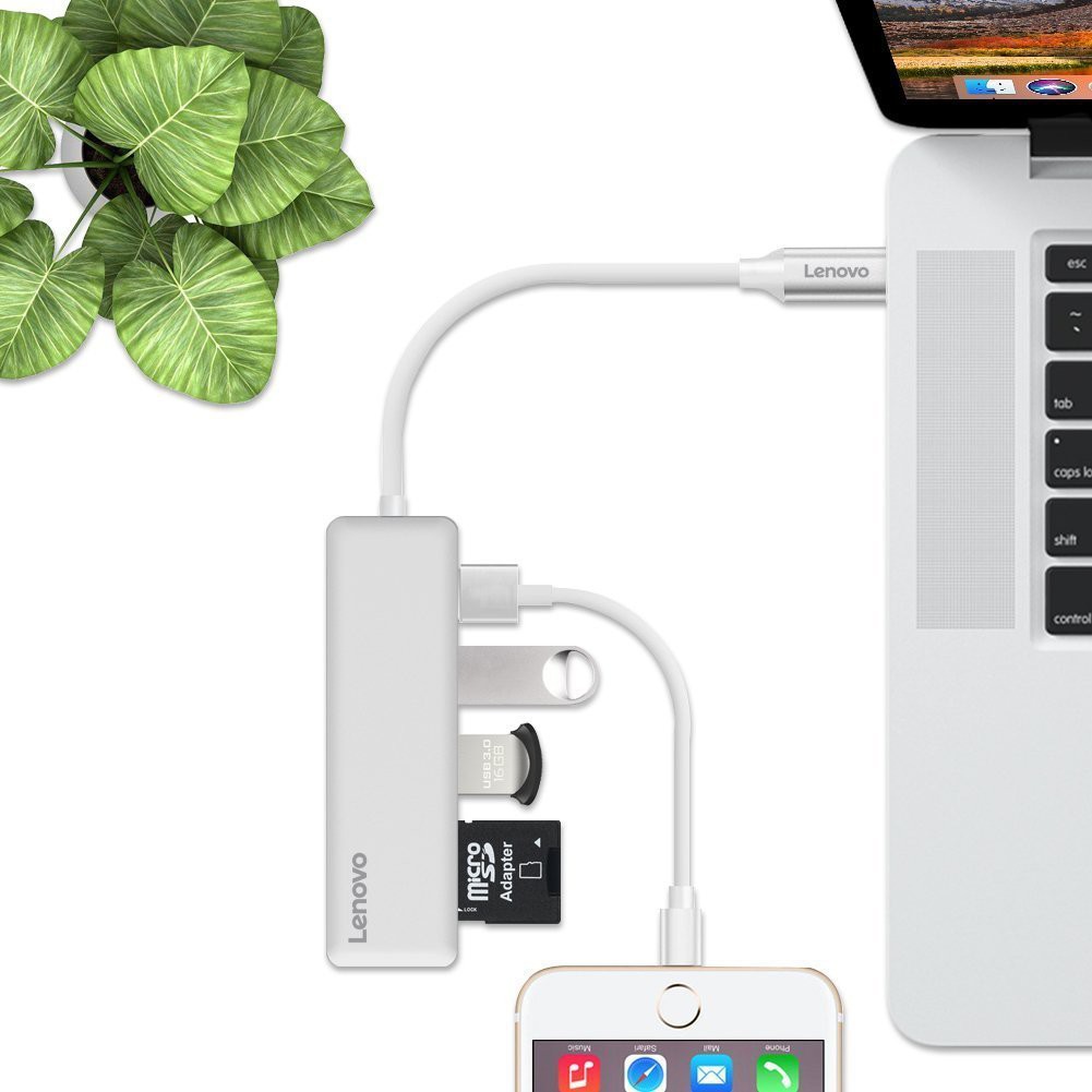 CÁP TYPE-C -&gt; 3 USB 3.0 + SD + TF LENOVO (C605SL)