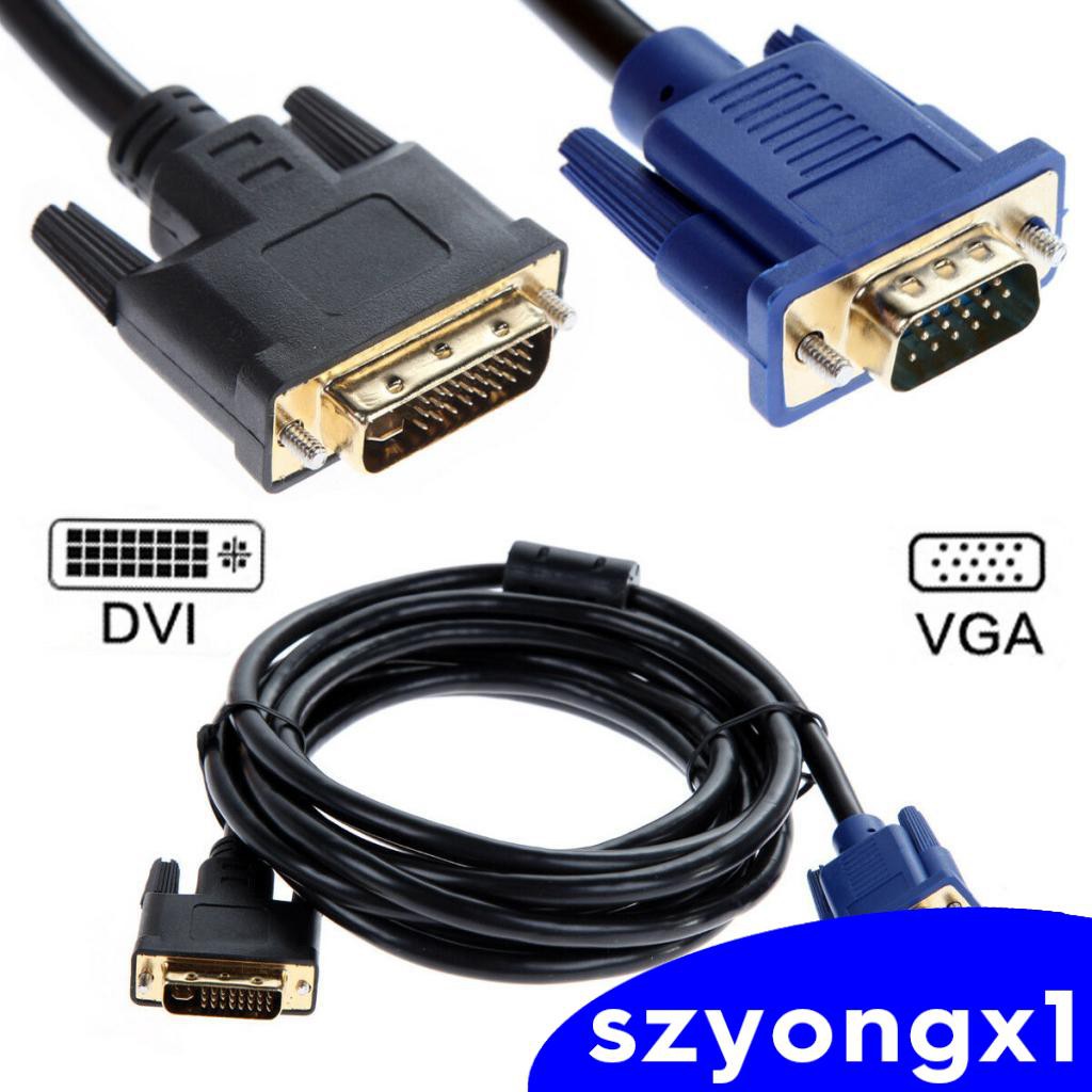 Dây Cáp Chuyển Đổi Dvi-I Dvi 24 + 5 Pin Sang Vga D-Sub