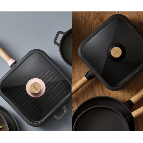 ♡K-kitchen♡ Bộ sưu tập chảo chiên bằng gỗ cảm ứng chảo