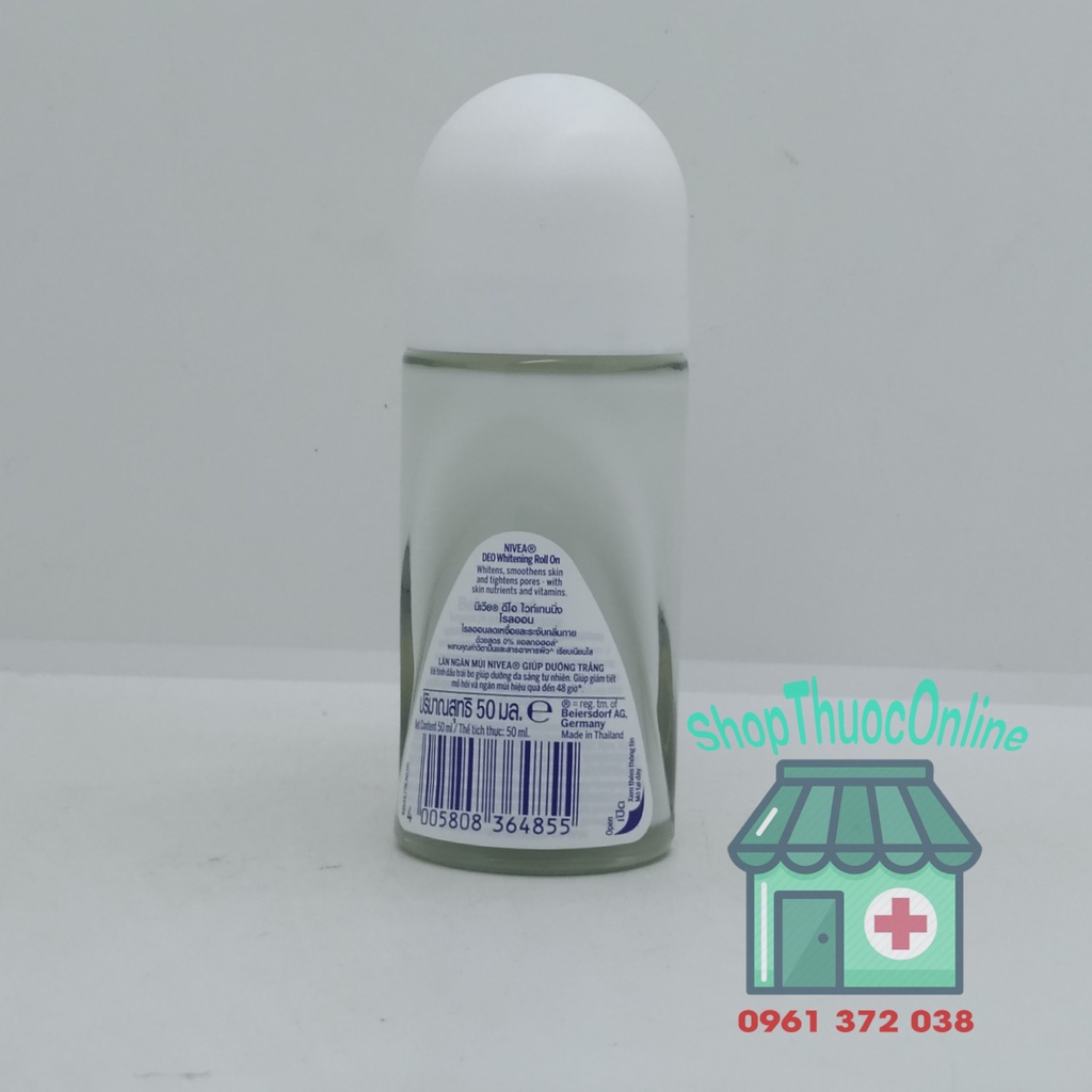 Lăn ngăn mùi NIVEA brightening & smooth - Giúp da trắng mịn 50ml