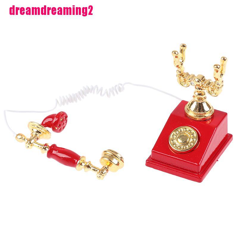 Điện Thoại Đồ Chơi Cho Nhà Búp Bê Tỉ Lệ 1: