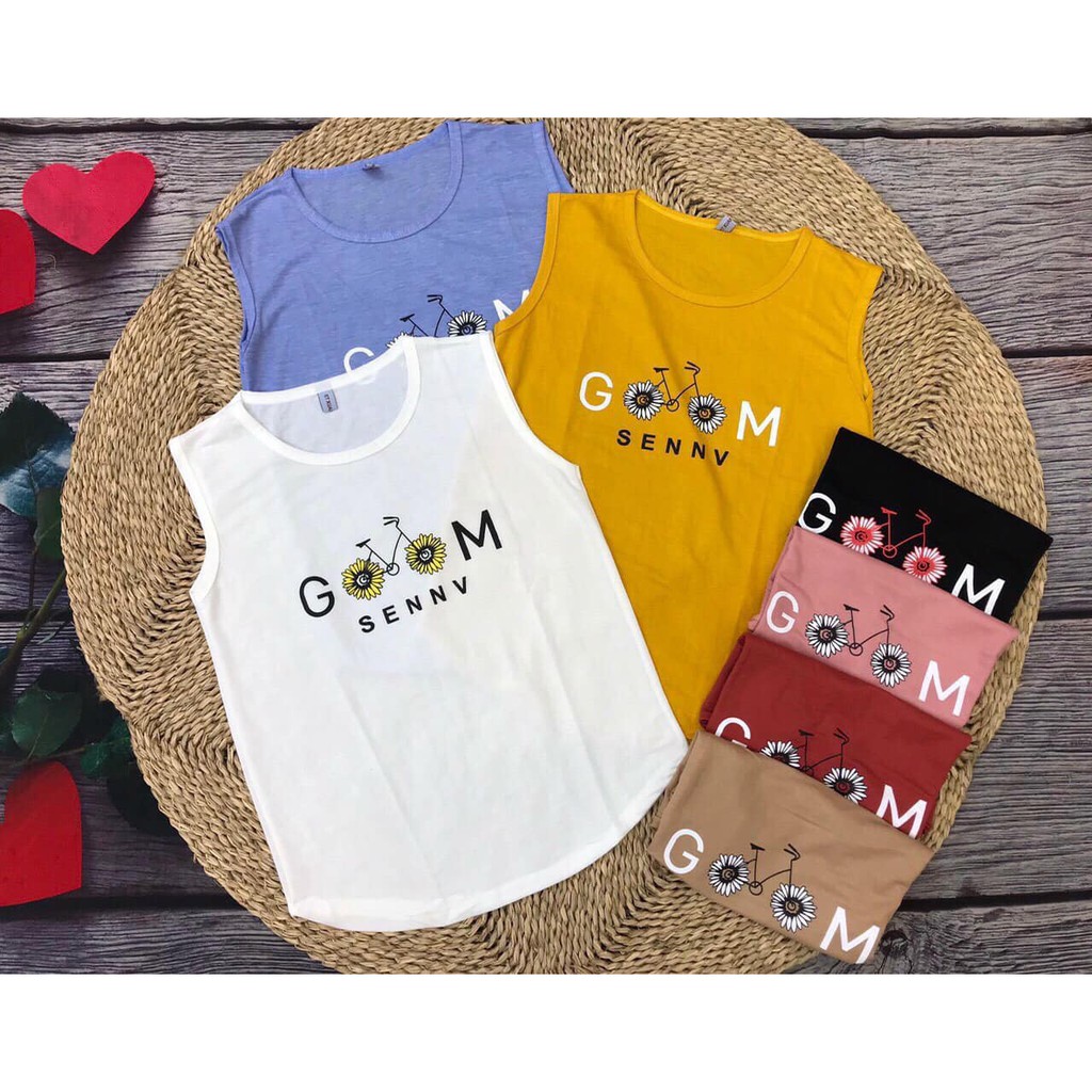 [Mã FAMAYWA giảm 10K đơn 50K] [ẢNH THẬT] Áo Ba Lỗ Xe Đạp Chất Liệu Đũi Mát Mịn