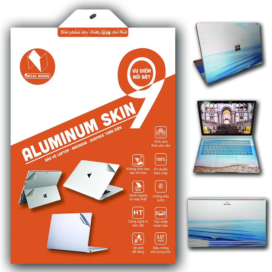 Aluminum skin dán Surface book 2 15