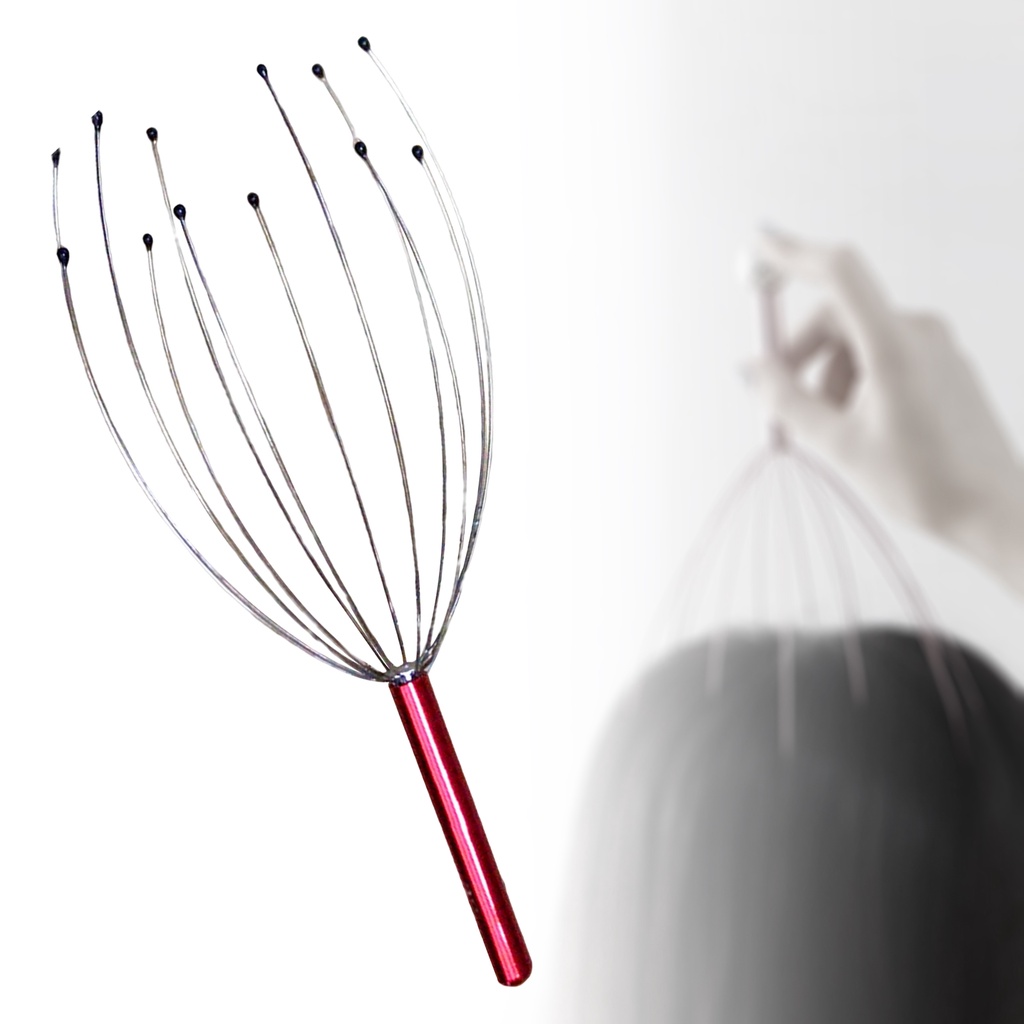 [Hàng mới về] Dụng cụ mát xa da đầu thư giãn cầm tay thủ công cho du lịch/ tại nhà