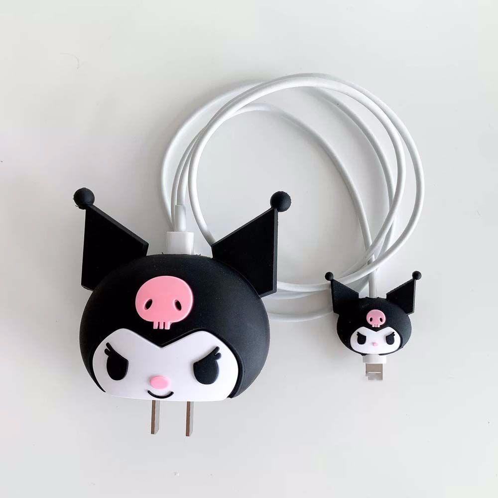 Norman Dụng Cụ Quấn Bảo Vệ Dây Cáp Sạc USB Hình Gấu Pooh Kuromi Dễ Thương