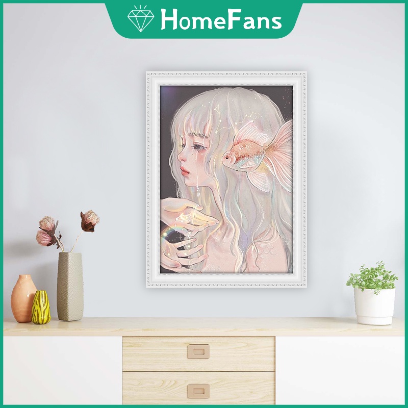 Bộ Tranh Đính Đá Tự Làm Trang Trí Nội Thất 30x40cm / 40x50cm