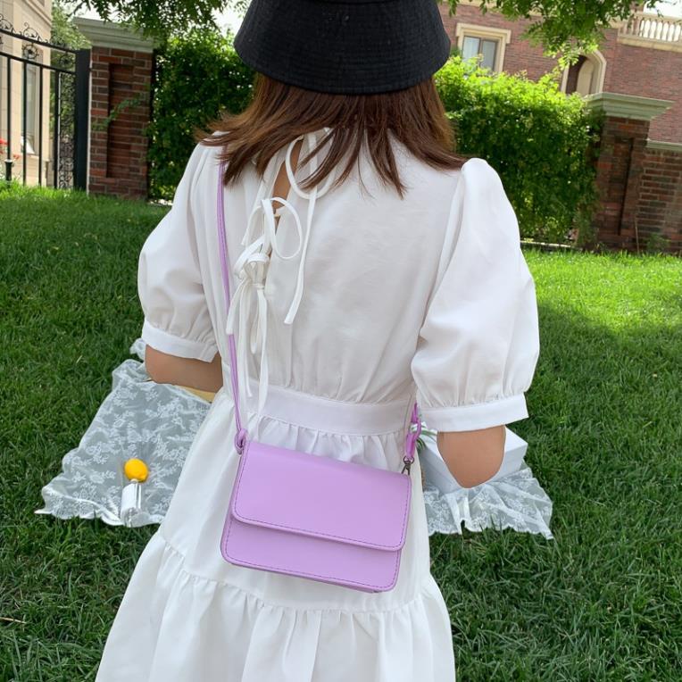 Túi xách nữ màu trơn, túi đeo chéo mini thời trang dành cho nữ