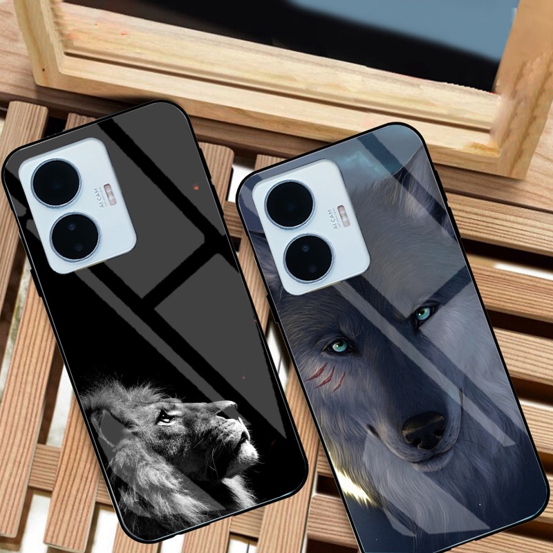 Ốp Lưng VIVO Y02S, Y55 2022,Y16, Y22, Y22S,T1 5G mặt kính cường lực cao cấp thiết kế Độc Quyền