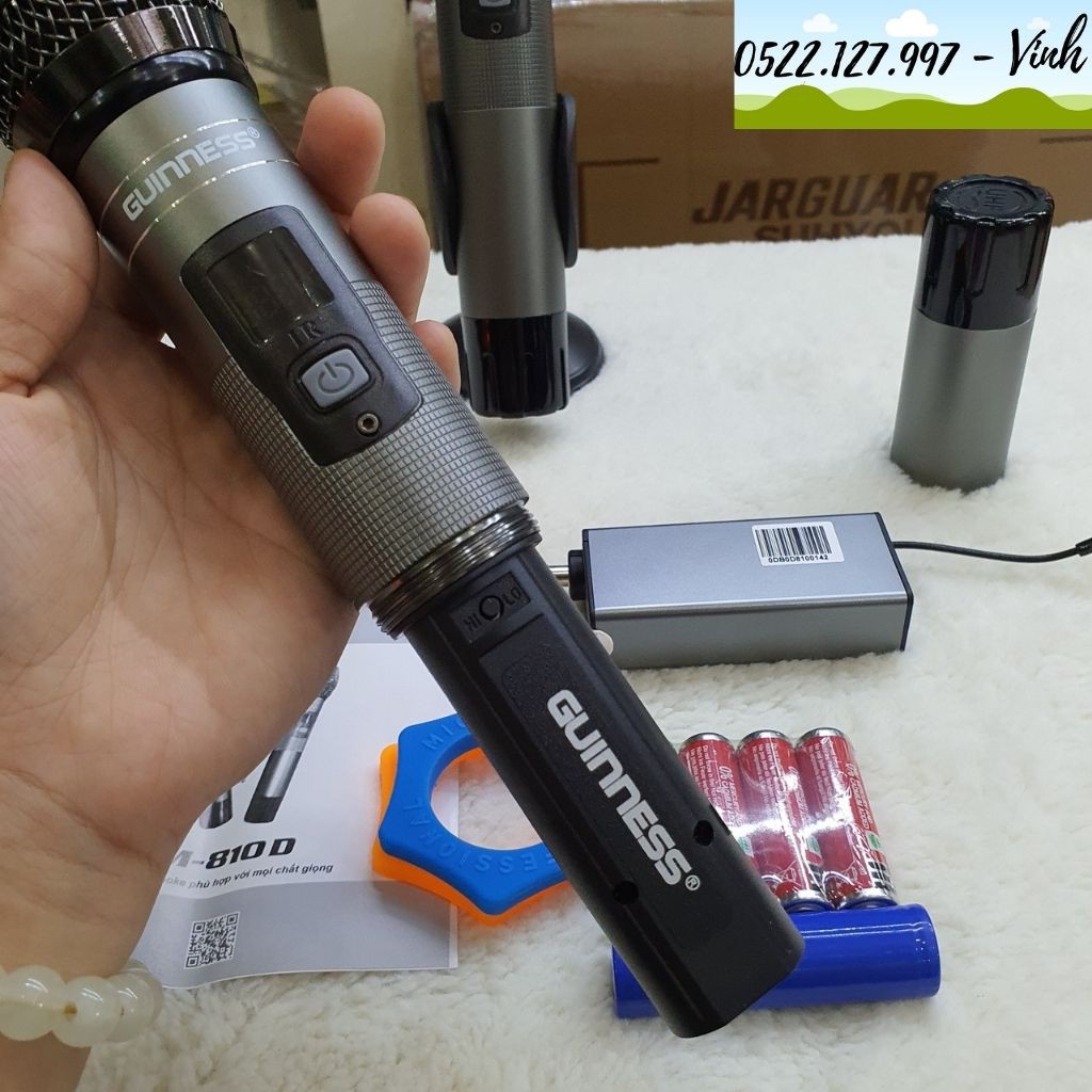 Micro Karaoke không dây GUINNESS MU-810D - Hàng Chính Hãng - Gia Khang Shop